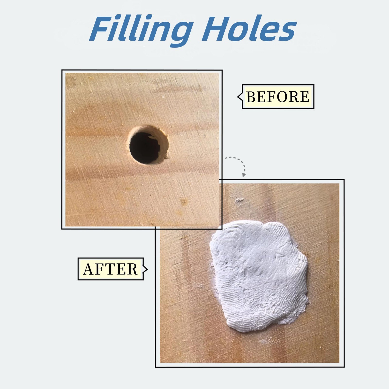 Epoxy Sculpt Clay, Putty 2 Part A & B Modeling Compound for Leaks White