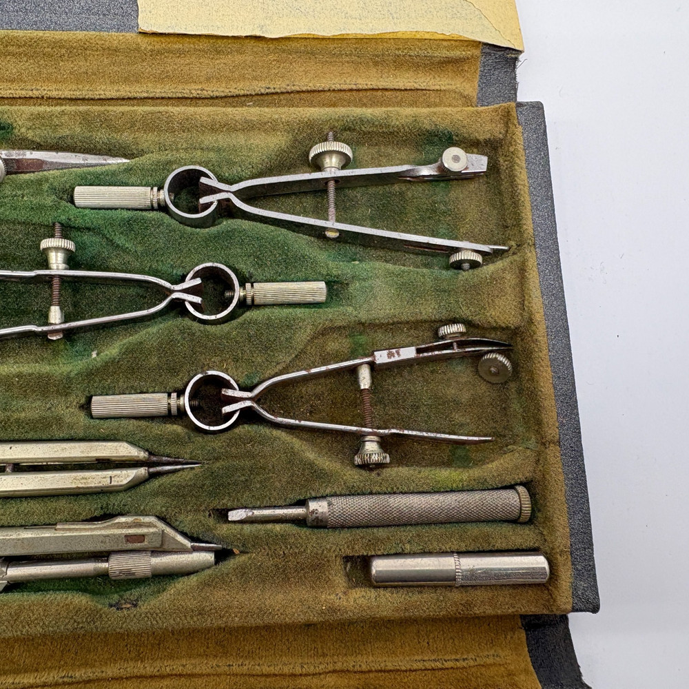 Eugene Dietzgen Universal Drafting Set Germany Compass Divider Set Untested