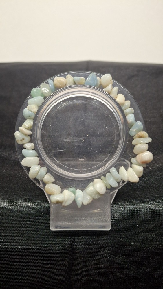 Amazonite Chip Bracelet Size 6 1/2 (BRC 49)