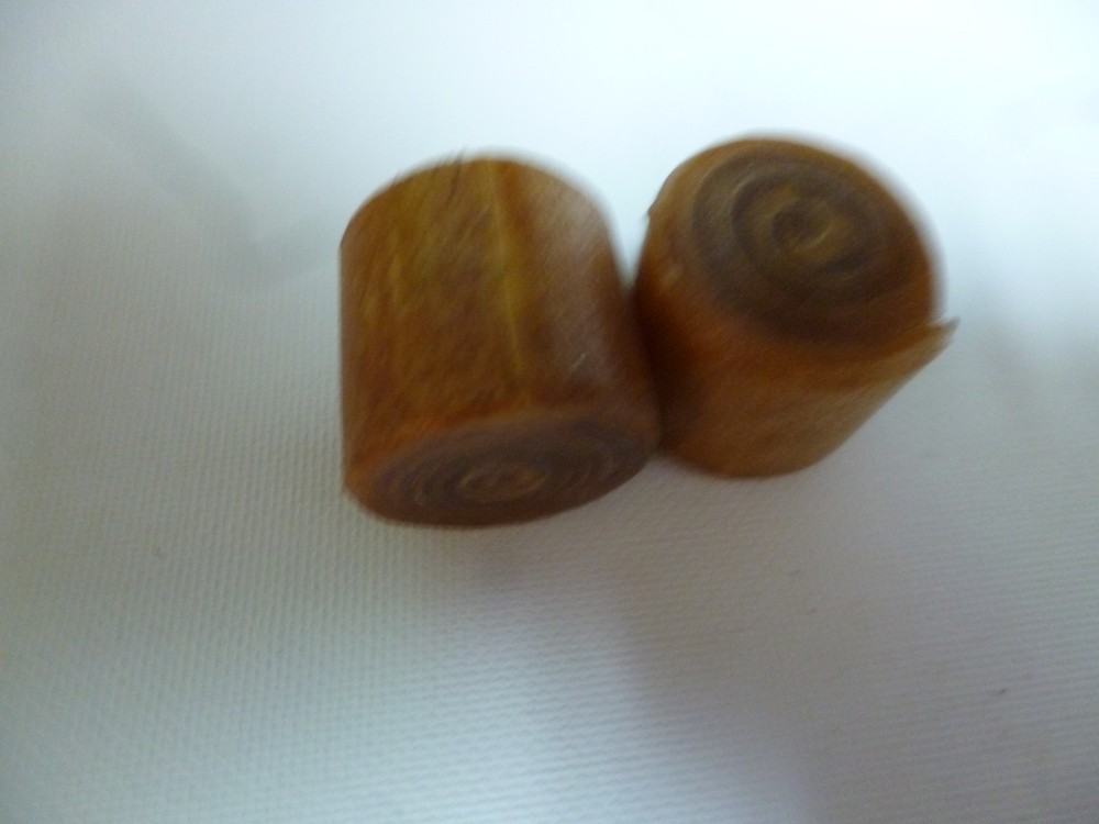 SPLIT HEAD MALLET HAMMER RAWHIDE REPLACEMENT FACE SMALL HEAD 1" TWO PCS.