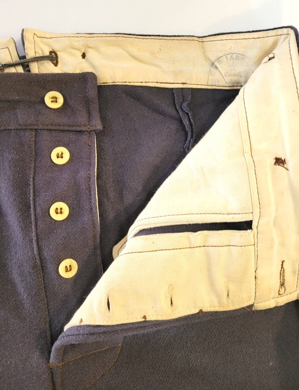 Pants Trousers Mens 36WX31L C&D Jarnagin Western Style Dk Gray Reenactment