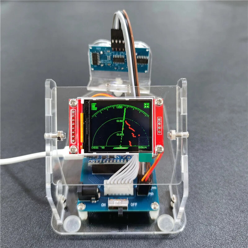 Ultrasonic Radar Scanning Student Programming Detection Machine DIY Toys