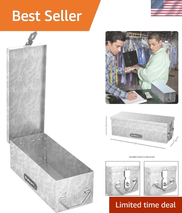 Stackable and Portable Lock Box - Metal Safe for Protecting Valuables on the Go