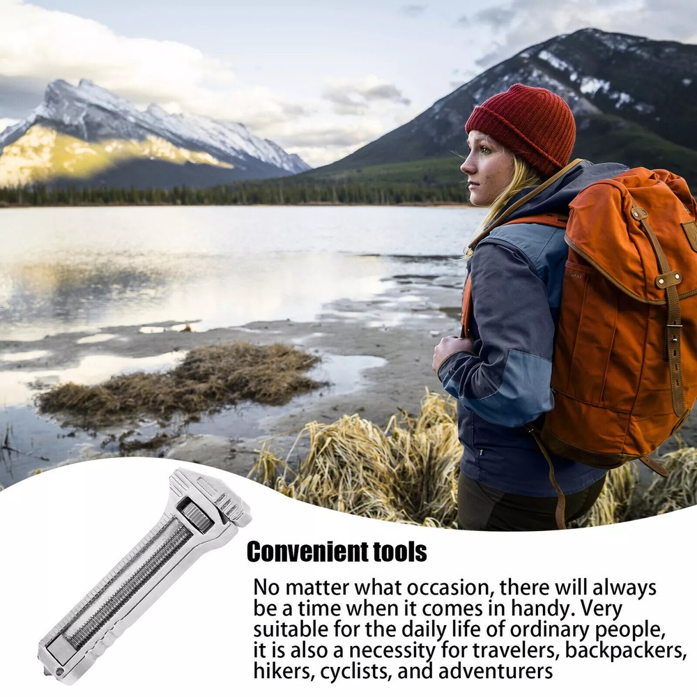 3Pcs Compact Titanium Multitool Alloy Everyday Multi Functional Wrench Spanner