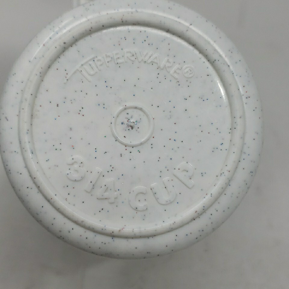 Vintage Tupperware Speckled Gray Measuring Cup Replacement 3/4 Cup 762 Plastic