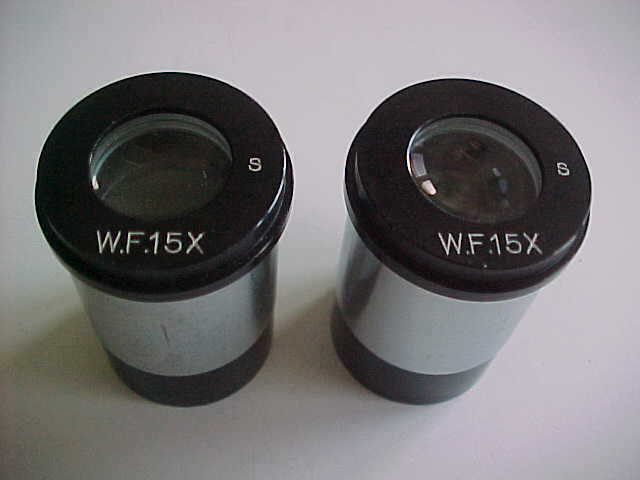 2 15x microscope eyepieces     (bx 133)
