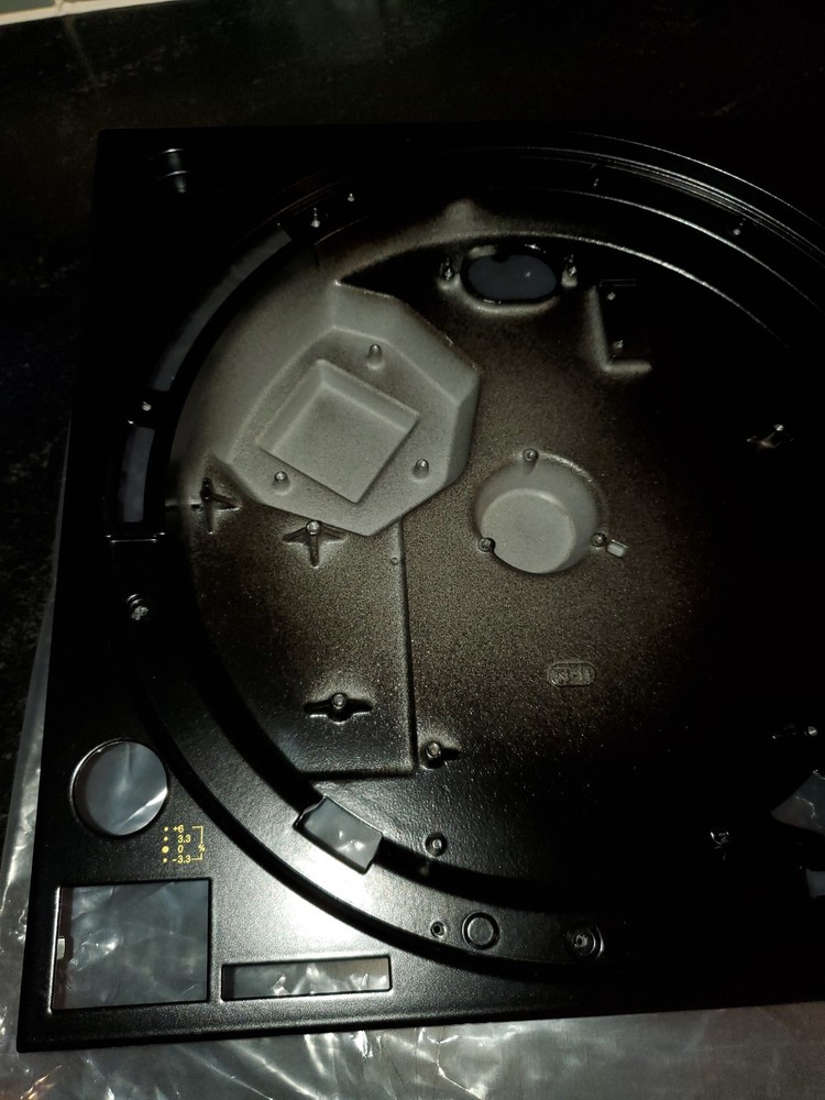 Technics SL1210 Mk2 Original Top Plinth Gloss Black Gold Etching
