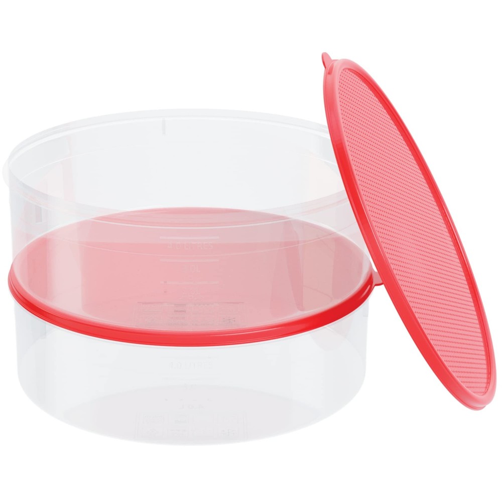 2 Pack Pie Carrier Cake Storage Container With Lid | 10.5 Large Round Plastic C