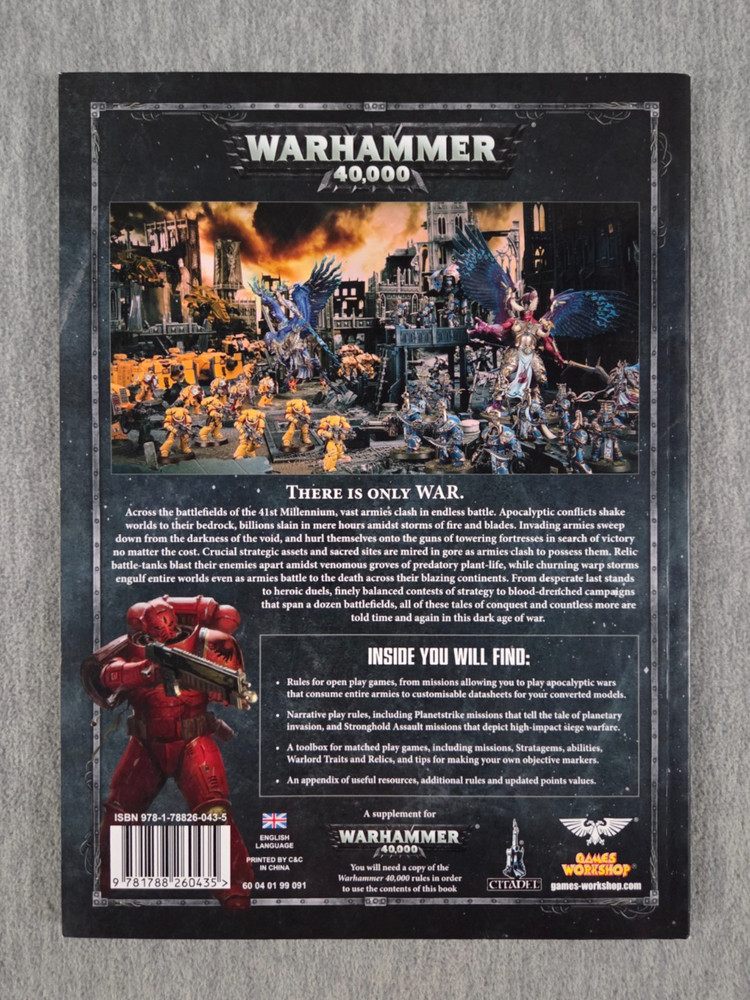 Warhammer 40,000 Chapter Approved 2017 Edition RPG SC Book