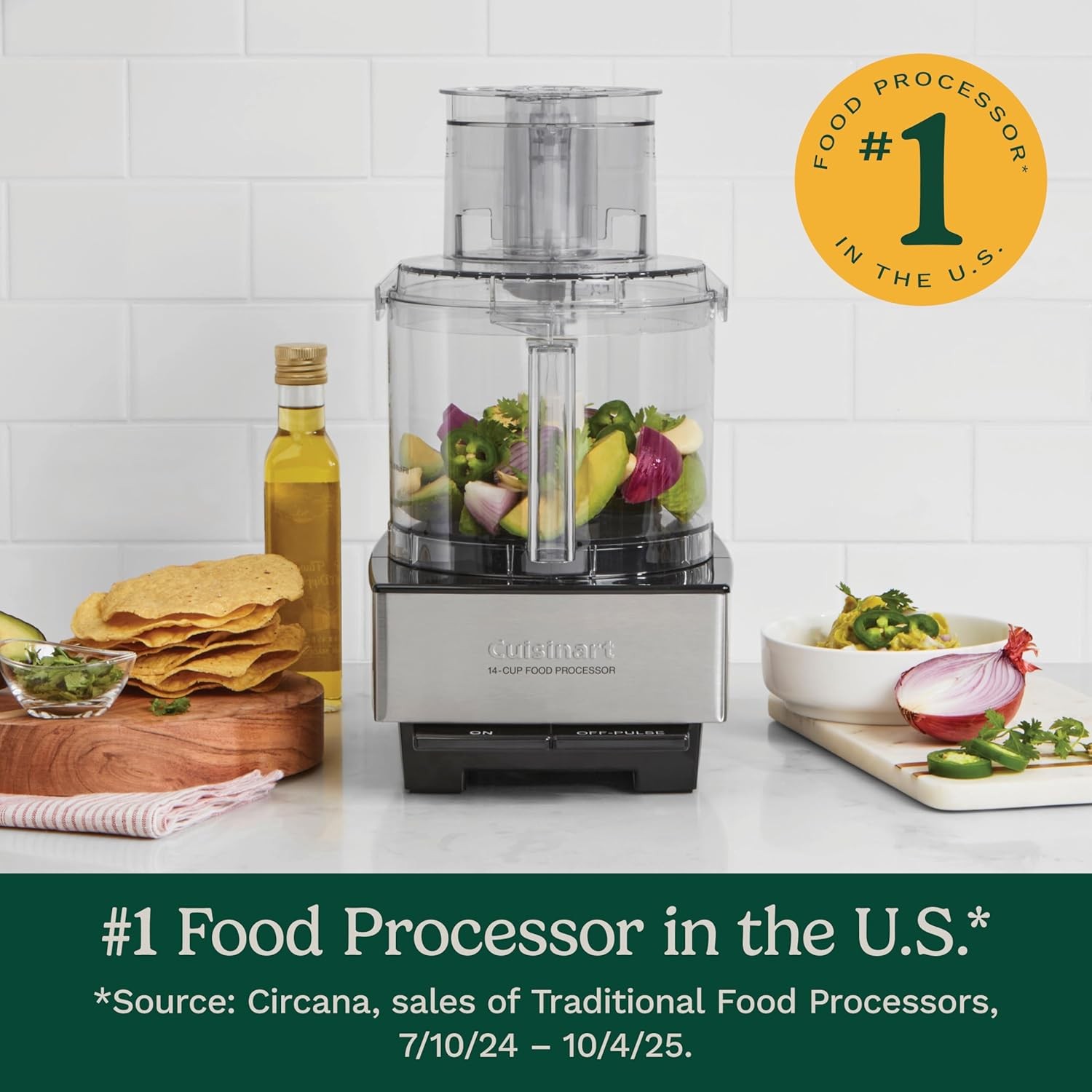 Cuisinart Food Processor, 14-Cup Vegetable Food Chopper for Mincing, Dicing, Shr