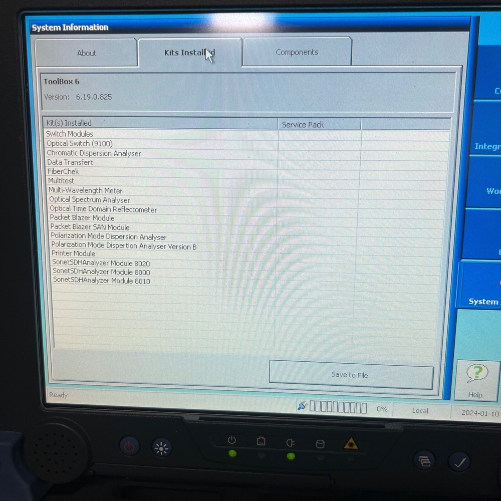 Exfo FTB-400 Universal Test System w/ FTB-5240 Optical Spectrum Analyzer Module