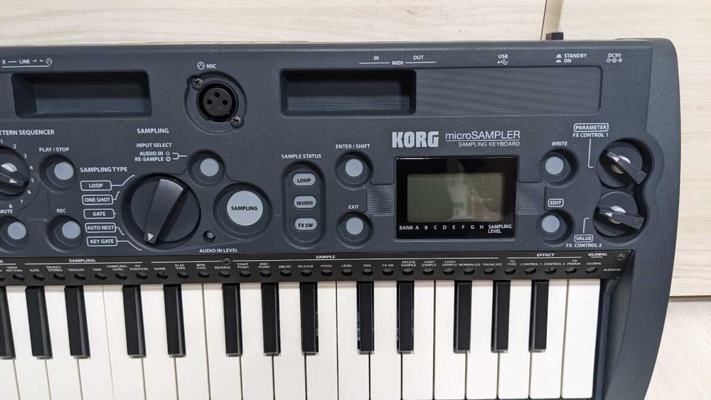Korg MS1 microSAMPLER Sampling Keyboard Black Music Instruments
