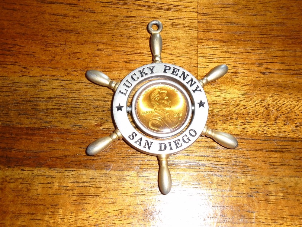 2001 D LUCKY PENNY SAN DIEGO PENDANT