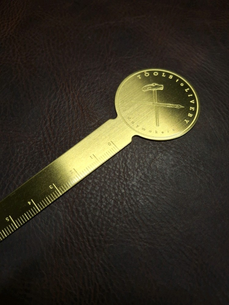 Tools To Liveby Brass Stationary Ruler