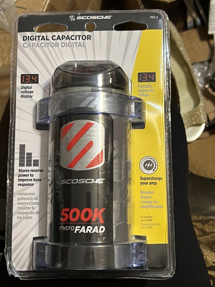 Scosche PSC.5 500K Micro Farad Digital Capacitor