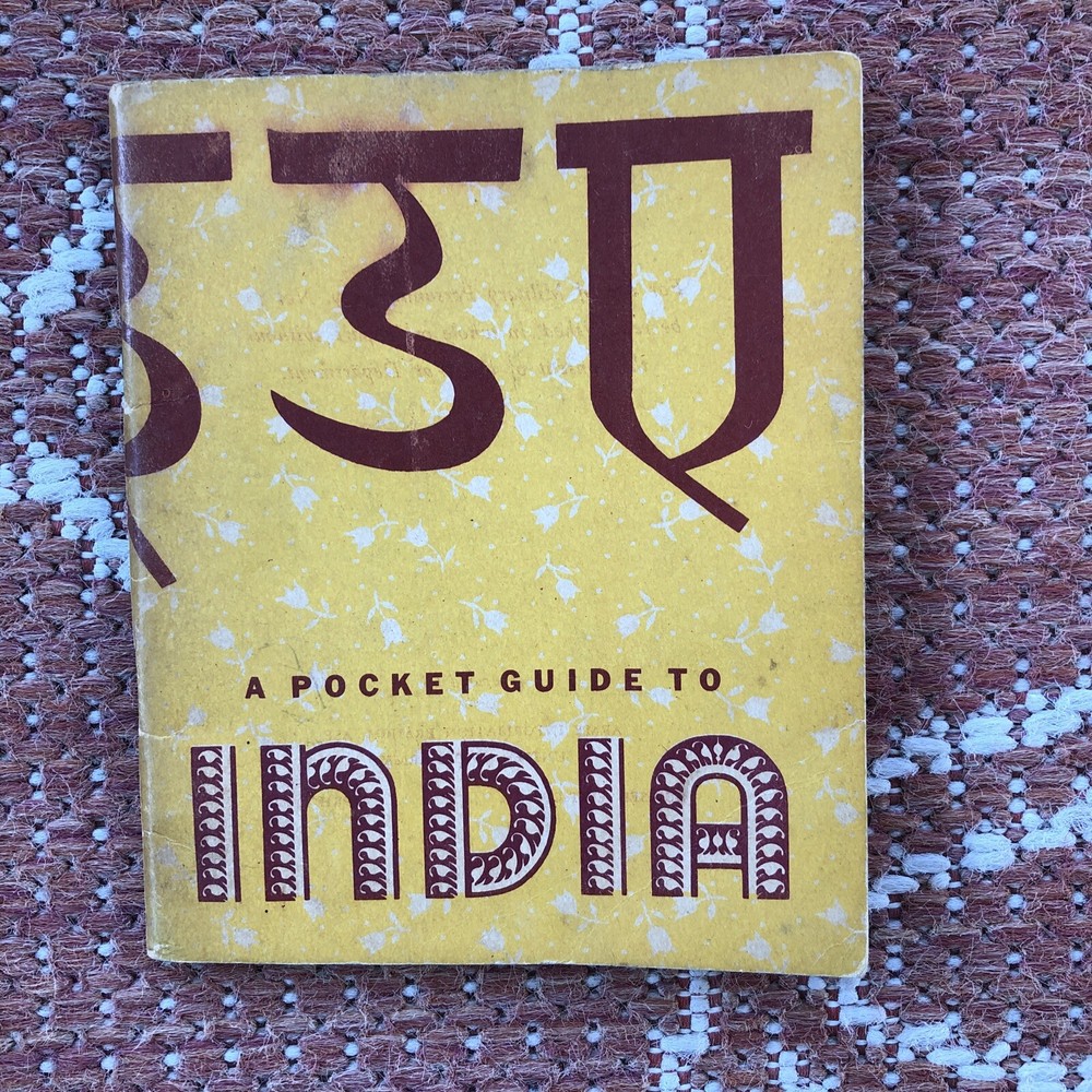 A POCKET GUIDE TO INDIA Book- War & Navy Dept WW 2  1942