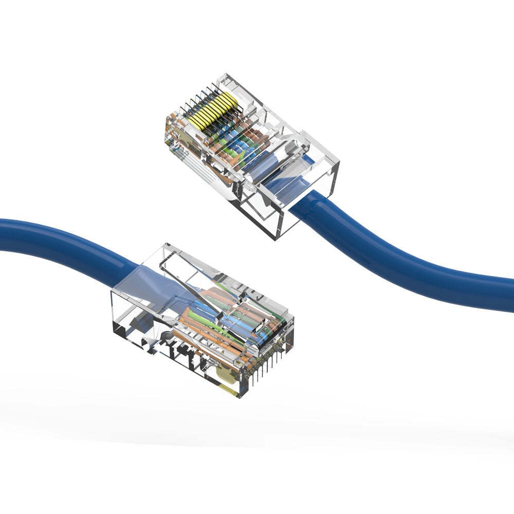1.5Ft CAT5E UTP Ethernet Network Non Booted Cable Blue
