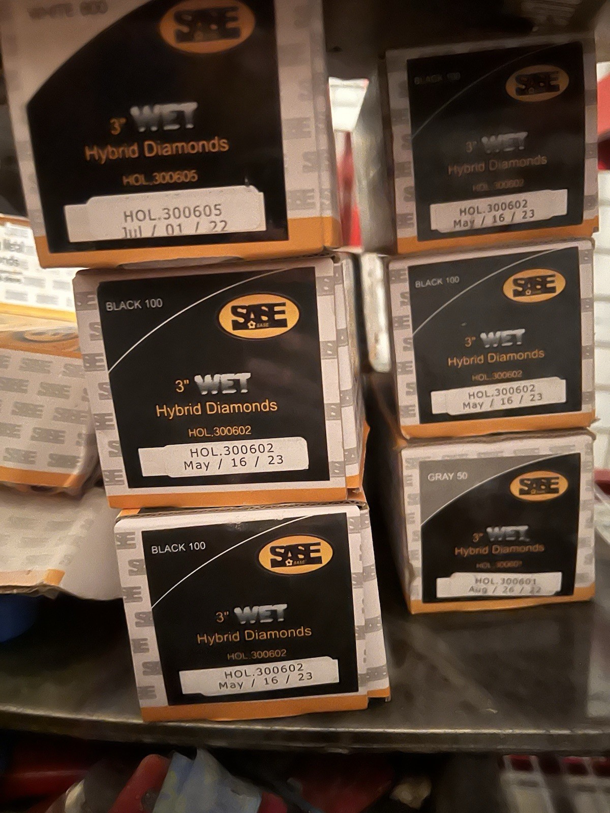 SASE 3" Wet Hybrid Diamond Grinding Discs for Concrete HOL.300602 HOL.300605