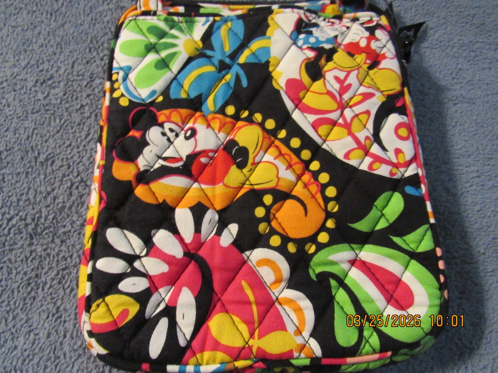 Disney Parks Vera Bradley Mini Hipster Midnight Mickey Mouse Crossbody New