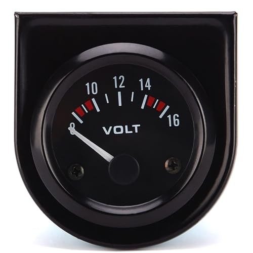 12V Voltmeter Gauge 2" 52mm Volt Voltage Meter Gauge Universal Pointer
