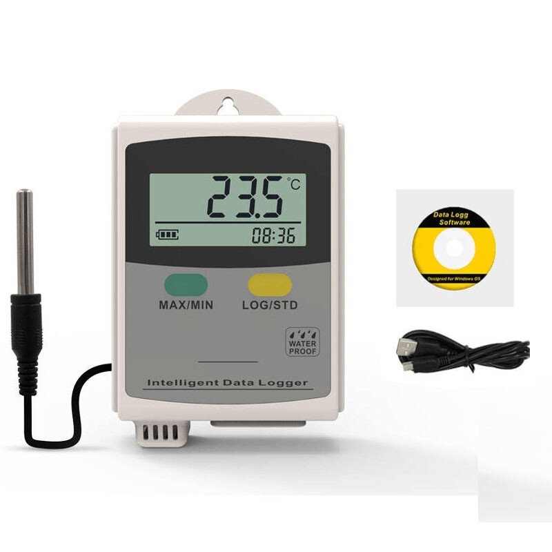 Lab Temperature Data Logger External Single Temperature Sensor USB Interface