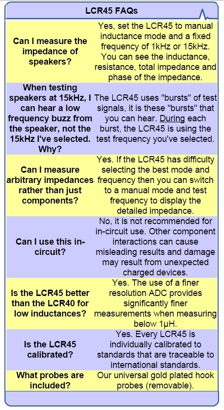 Peak Atlas LCR45 Passive Component Analyzer
