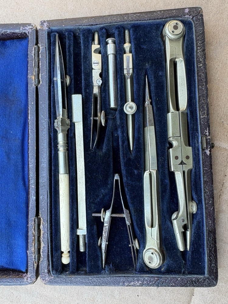vintage technical drawing instruments