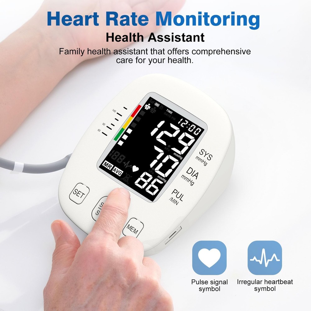 Blood Pressure Monitors for Home use Automatic Digital BP Machine Adjustable ...