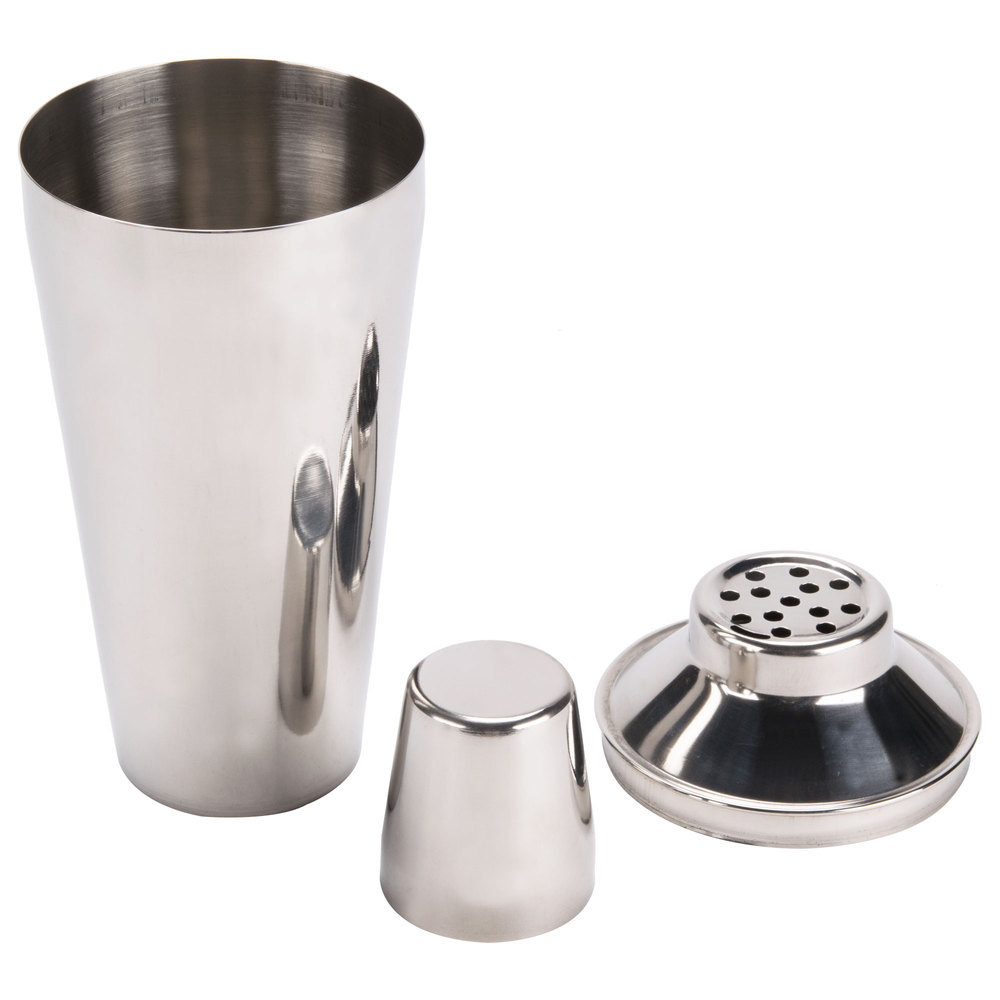 USA SELLER BAR/COCKTAIL SHAKER 28 OZ STAINLESS STEEL 3-PIECES FREE SHIP US ONLY