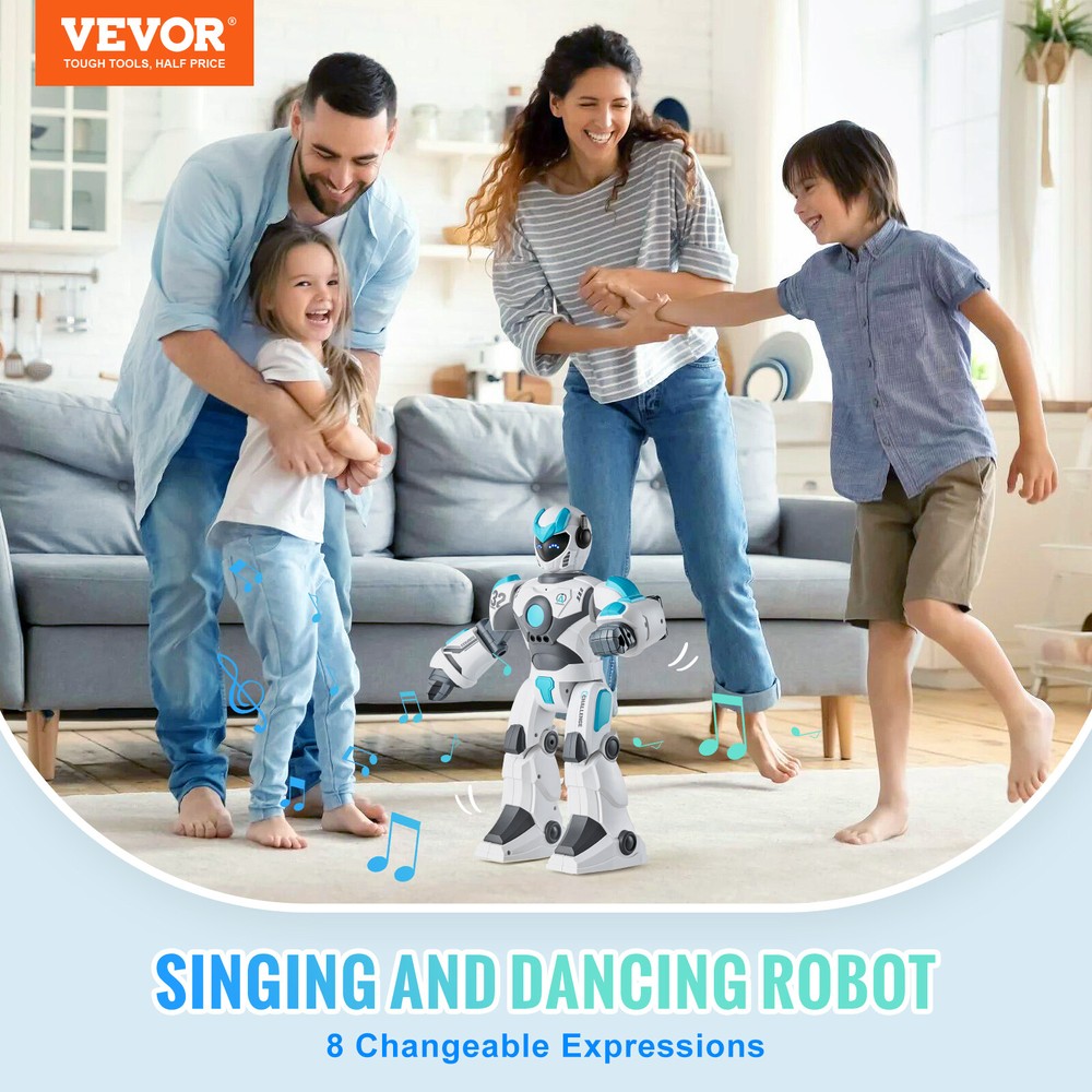 VEVOR RC Robot Toy Talking Dancing Gesture Voice Smart Remote Control Robot