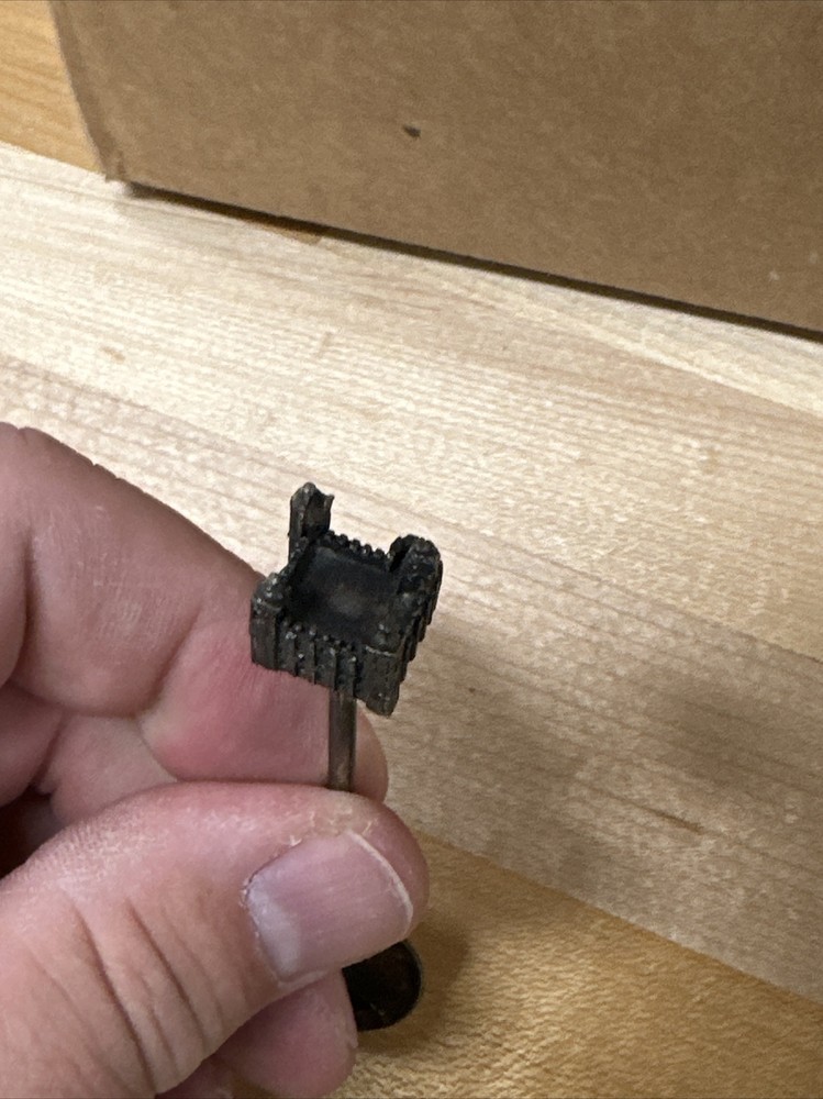 CASTLE TOPPER SOUVENIR SPOON 3D PLATED NICKEL SILVER VINTAGE RETRO COLLECTOR