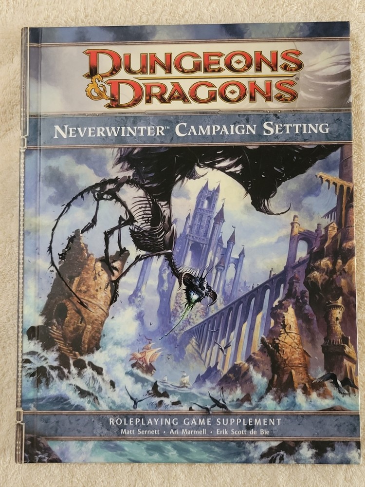 Dungeons & Dragons 4e Neverwinter Campaign Setting Including Map