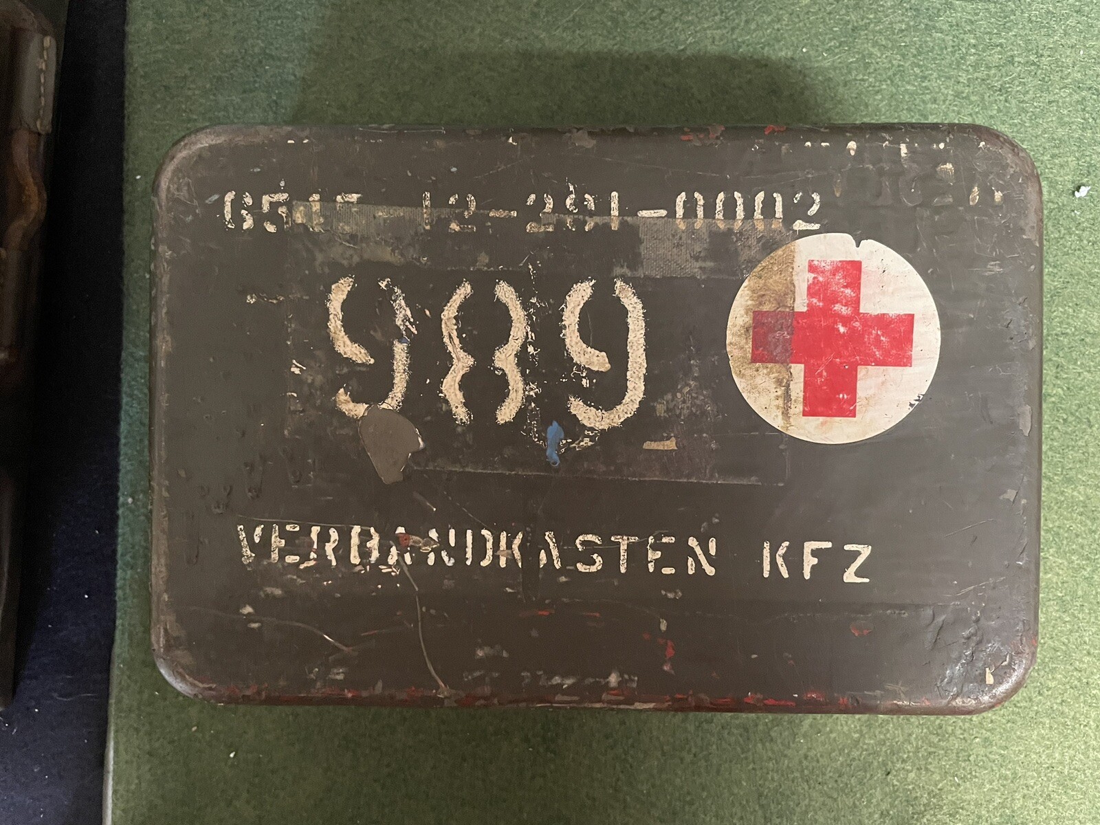 WW2 Original German Vehicle Medical Box Empty!