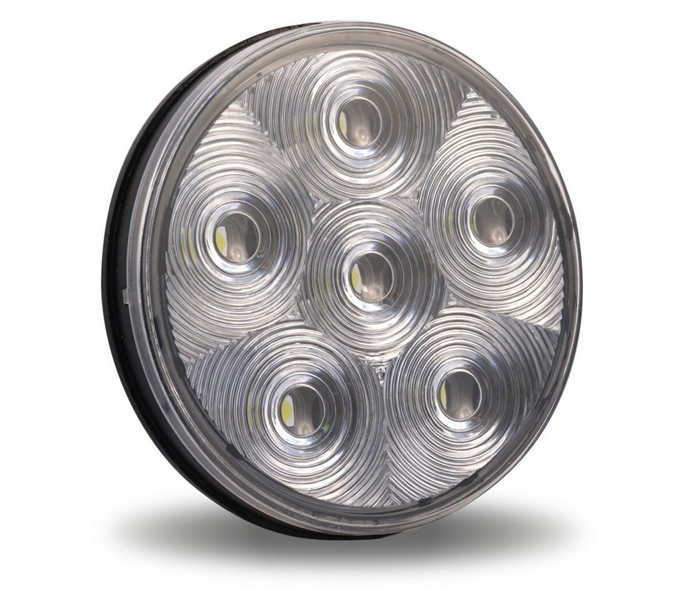 4" Grommet Mount LED Flood Work Lamp w/ Bubble Lens & Reflector Cap - 600 Lumen