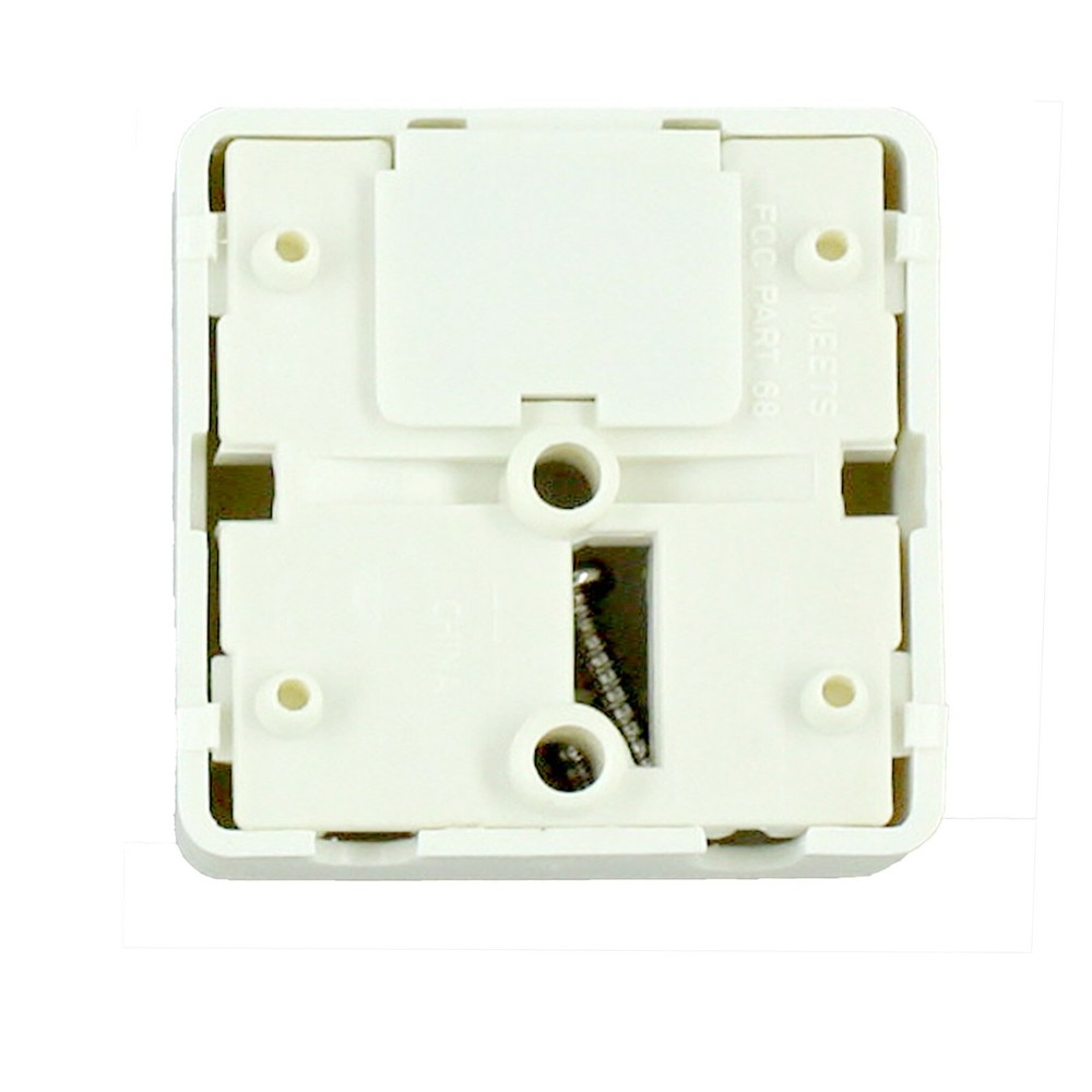 Leviton 6-Wire Surface Mount Jack and Cover C2645W