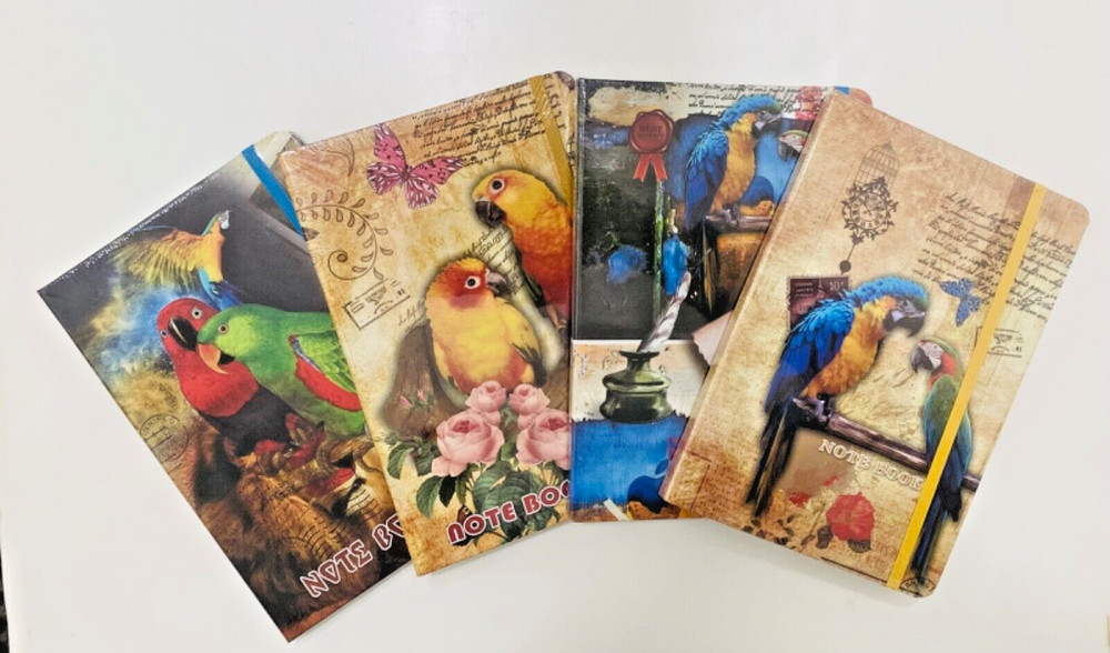 Notebook with MACAW PARROTS