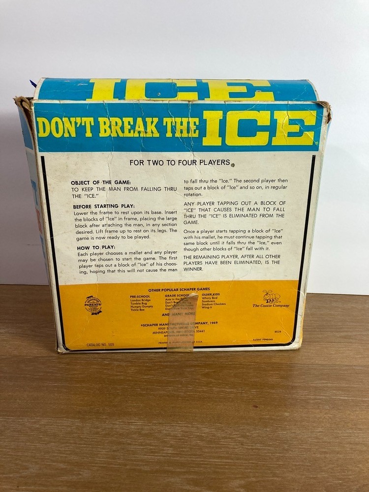 VTG 1970 Don't Break the Ice Game - Missing Hammer