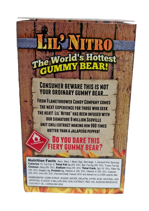 Lil' Nitro Worlds Hottest Gummy Bear Challenge