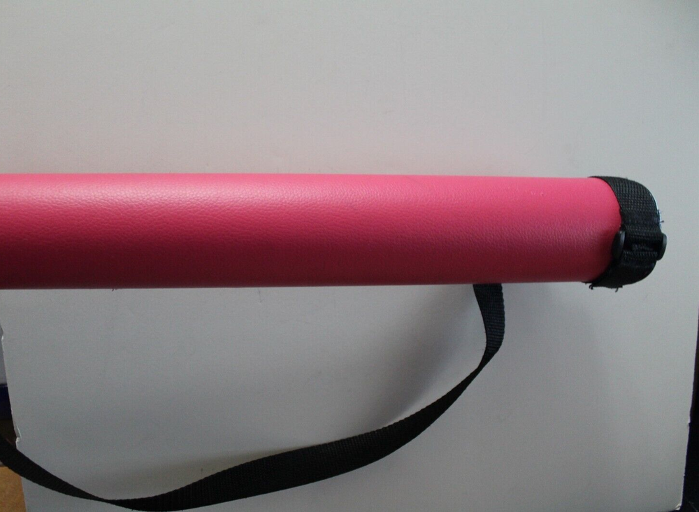 CUPPA 32" Billiard Cue Case, textured pink vinyl with strap