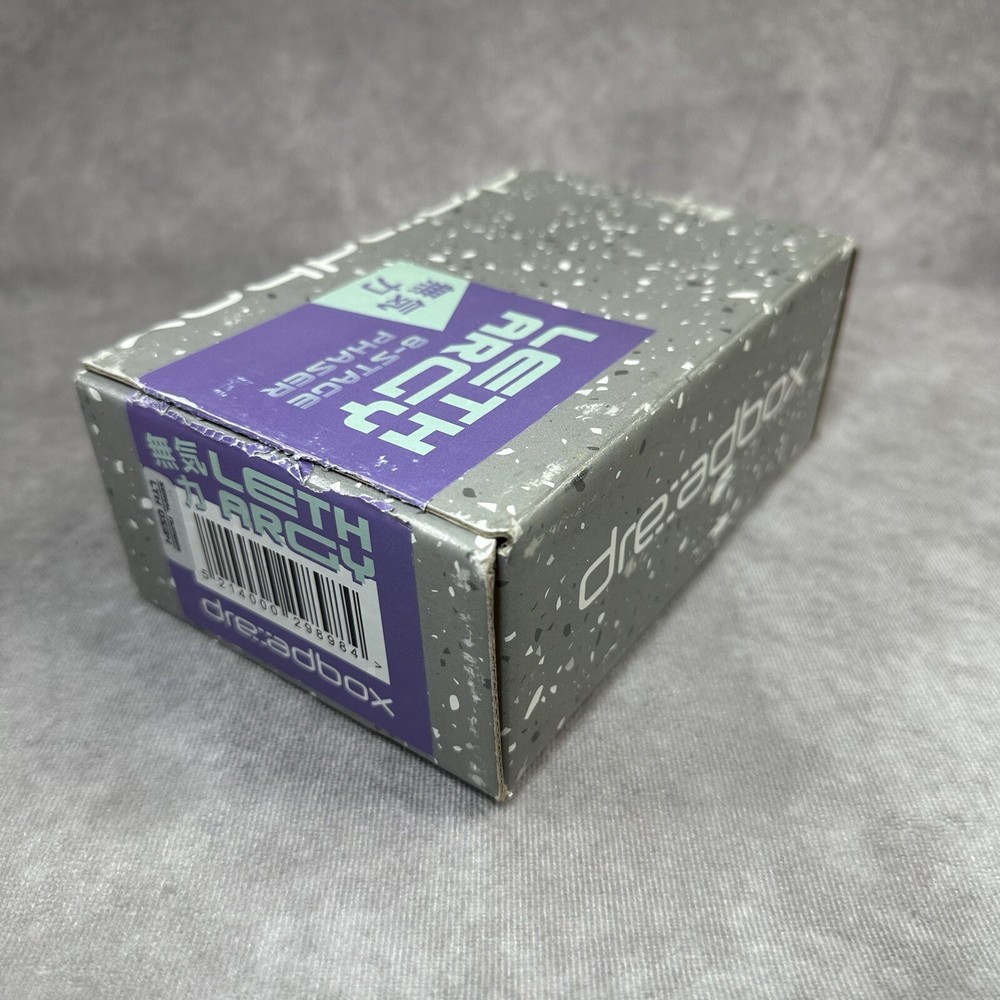 Dreadbox Lethargy 8 Stage Phaser Effects Pedal Light Blue BOX & INSERTS ONLY