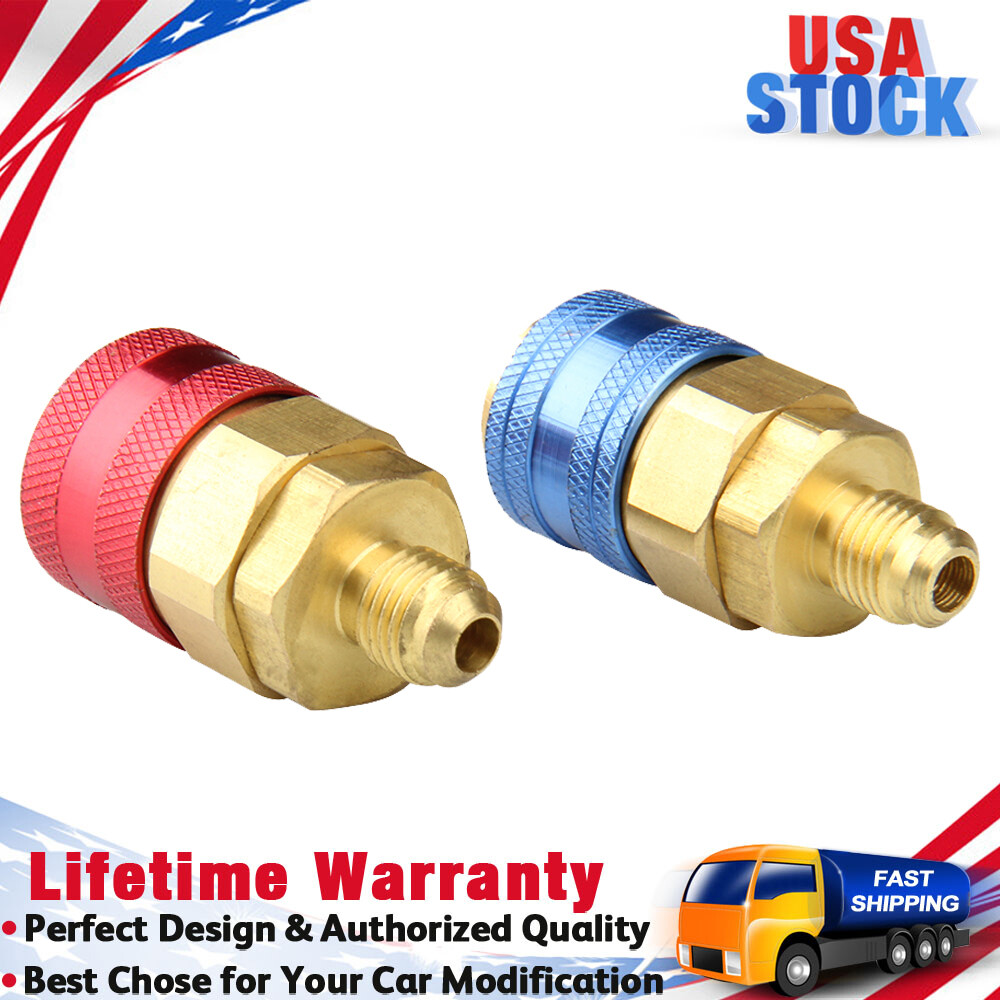 Quick Coupler High Low Side Connector Conversion Adapter Kit for AC Charging US