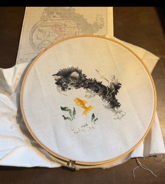 arts crafts embroidered