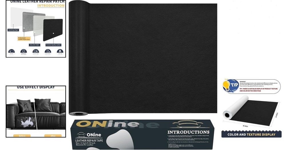 12x48 Inch Leather Repair Patch – Waterproof Self-Adhesive Solution