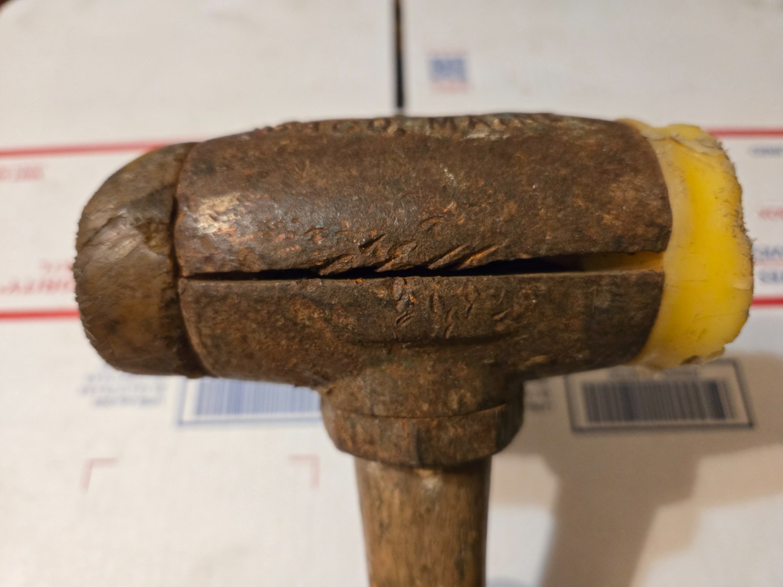 Garland No. 4 Split Head Rawhide Mallet Hammer