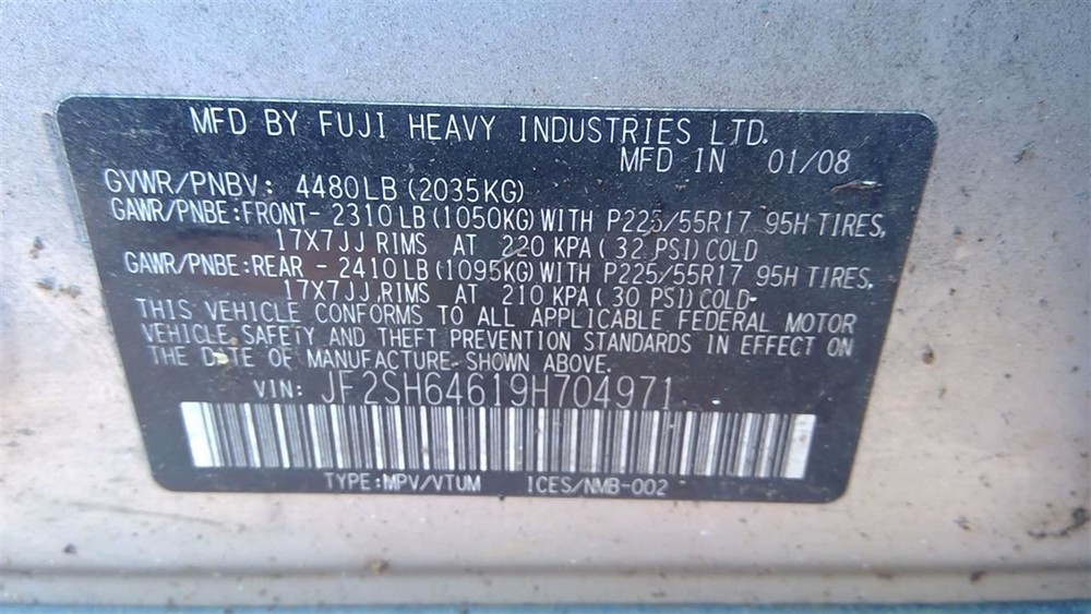 Chassis ECM Multifunction Integrated Control Fits 09 FORESTER 263384
