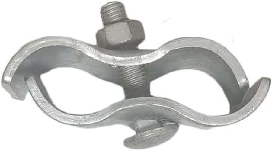 8 Rust-Proof Chain Link Fence Panel Clamps for 1-3/8" Rails - Durable Solution