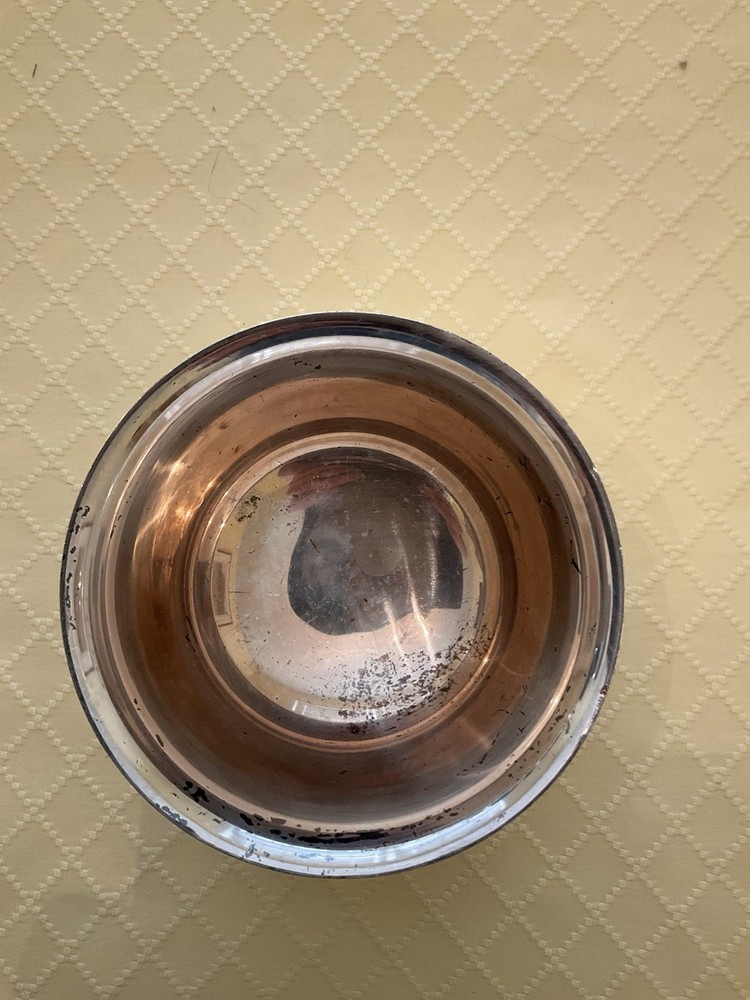 Footed Candy/Nut/Condiment Bowl Silver Plate. Engraved