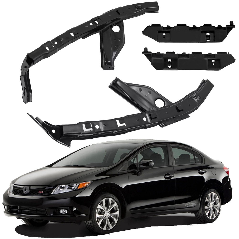 For Civic Sedan 2012-2015 Headlight Bumper Bracket Front 4PCS Support Retainer