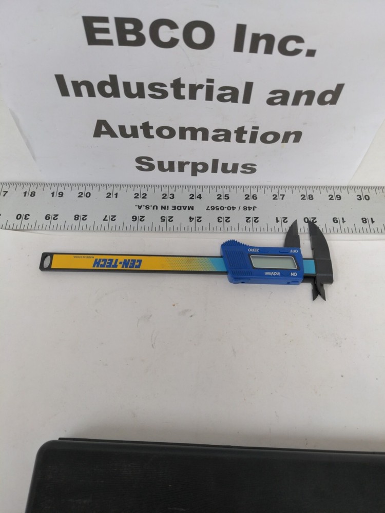 Cen-Tech 6" Composite Digital Caliper Shock Proof #93293 LCD Display Inch/mm