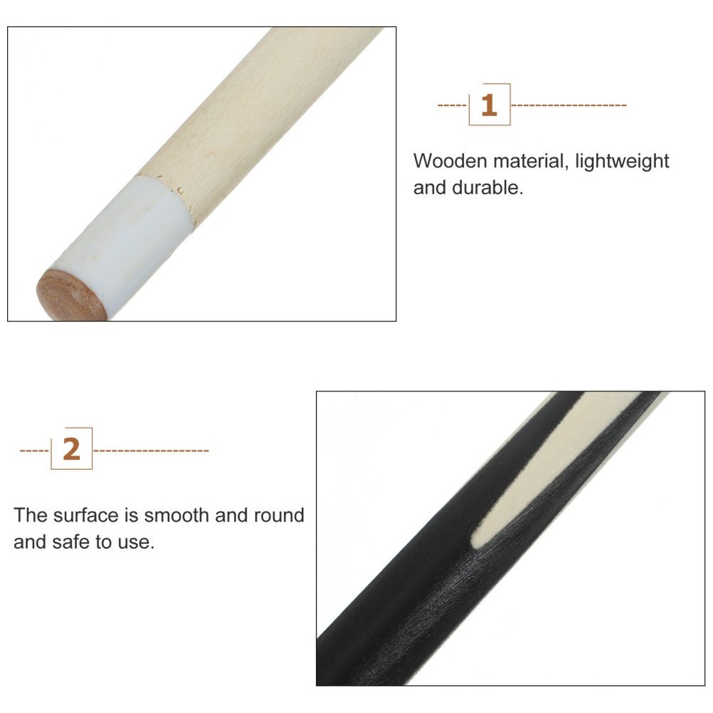 2 Count Mini Pool Cue Stick Universal Cues Snooker for Kids Queue